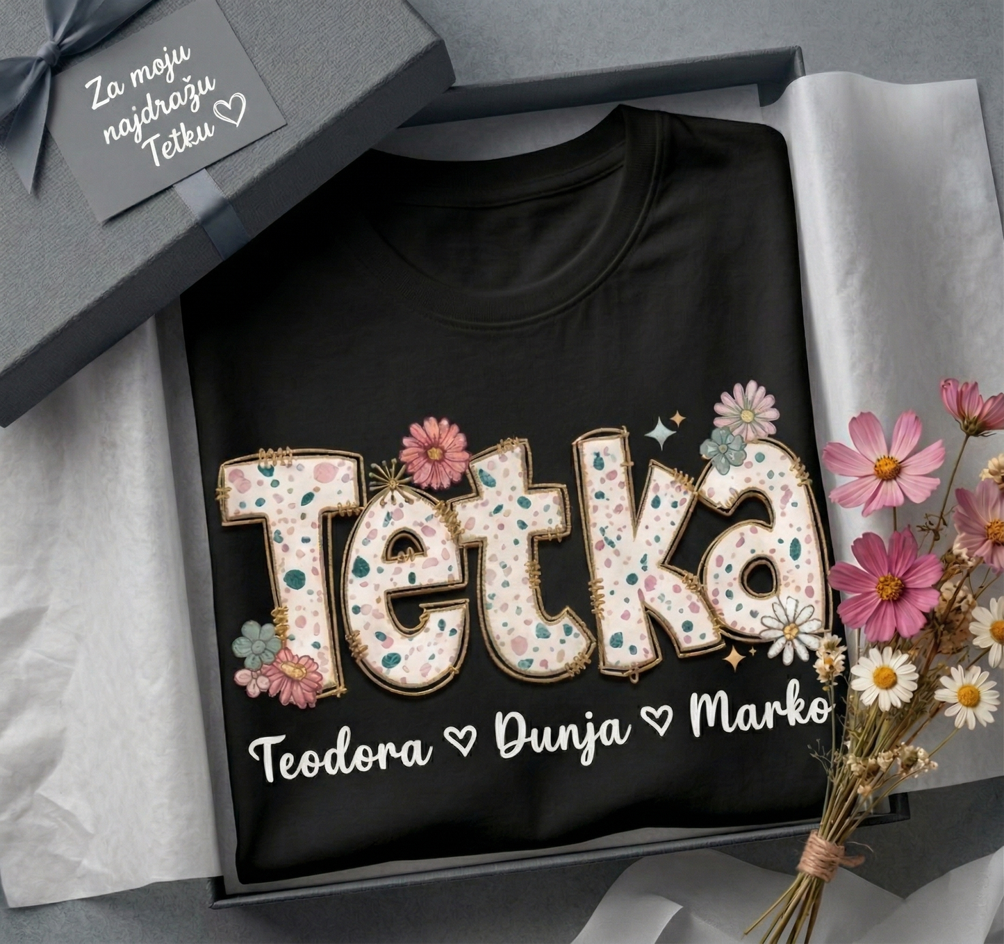 Tetka sa imenima majica