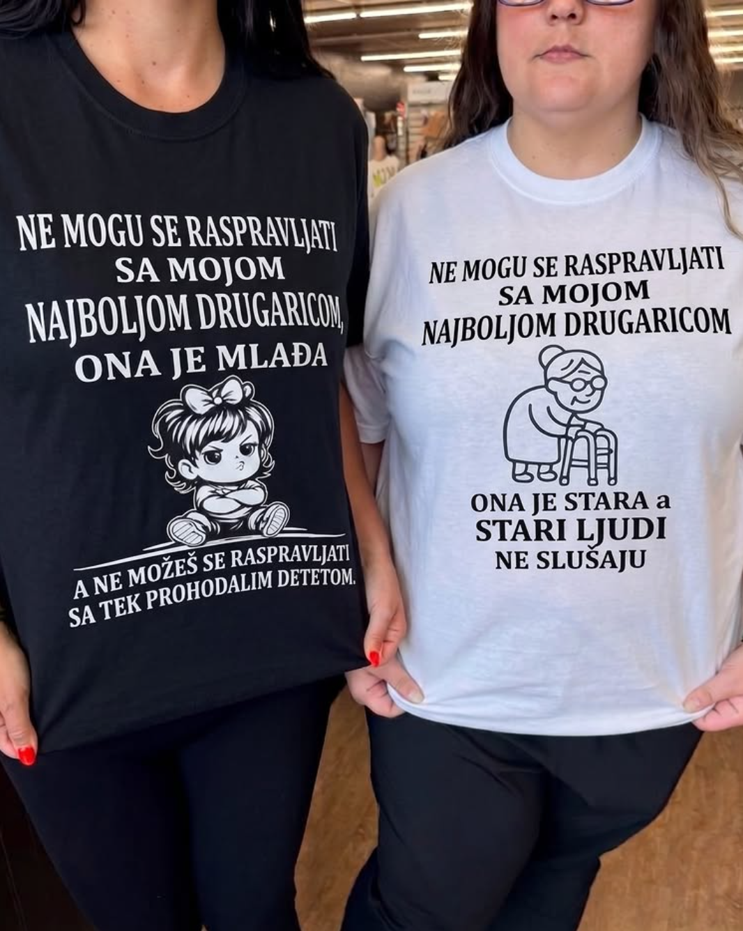 Najbolja drugarica majica - Mlađa ili starija