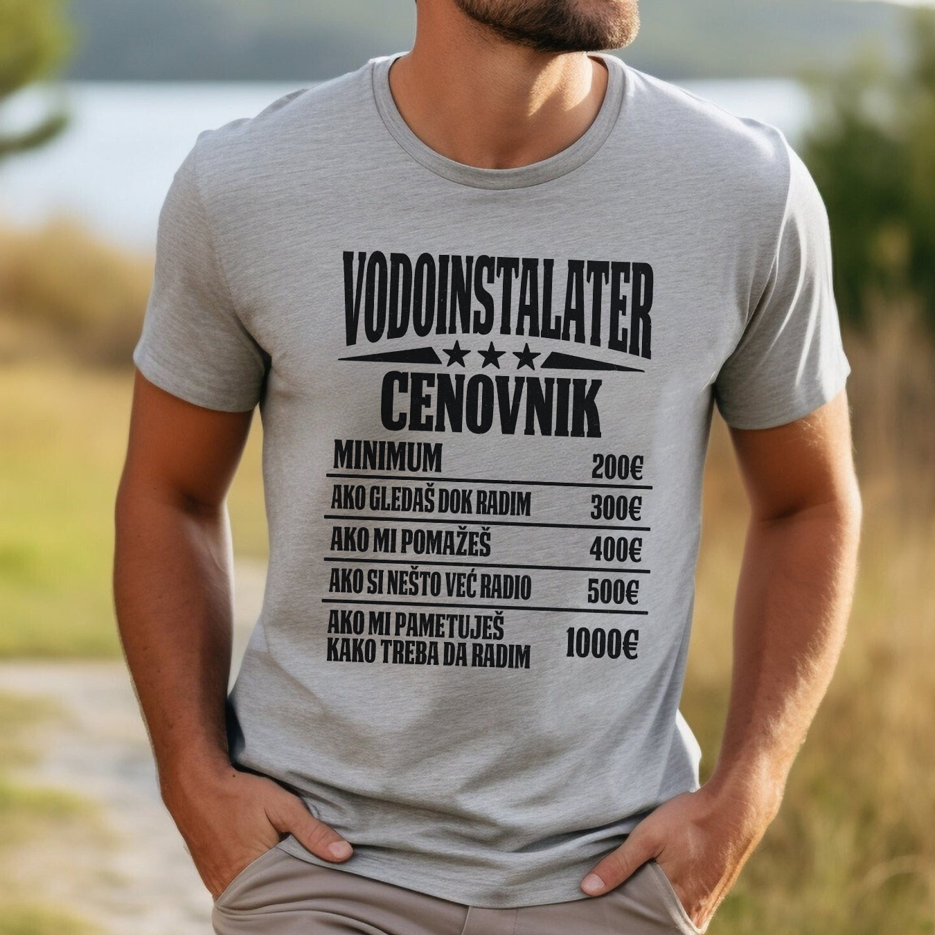 Vodoinstalater cenovnik majica