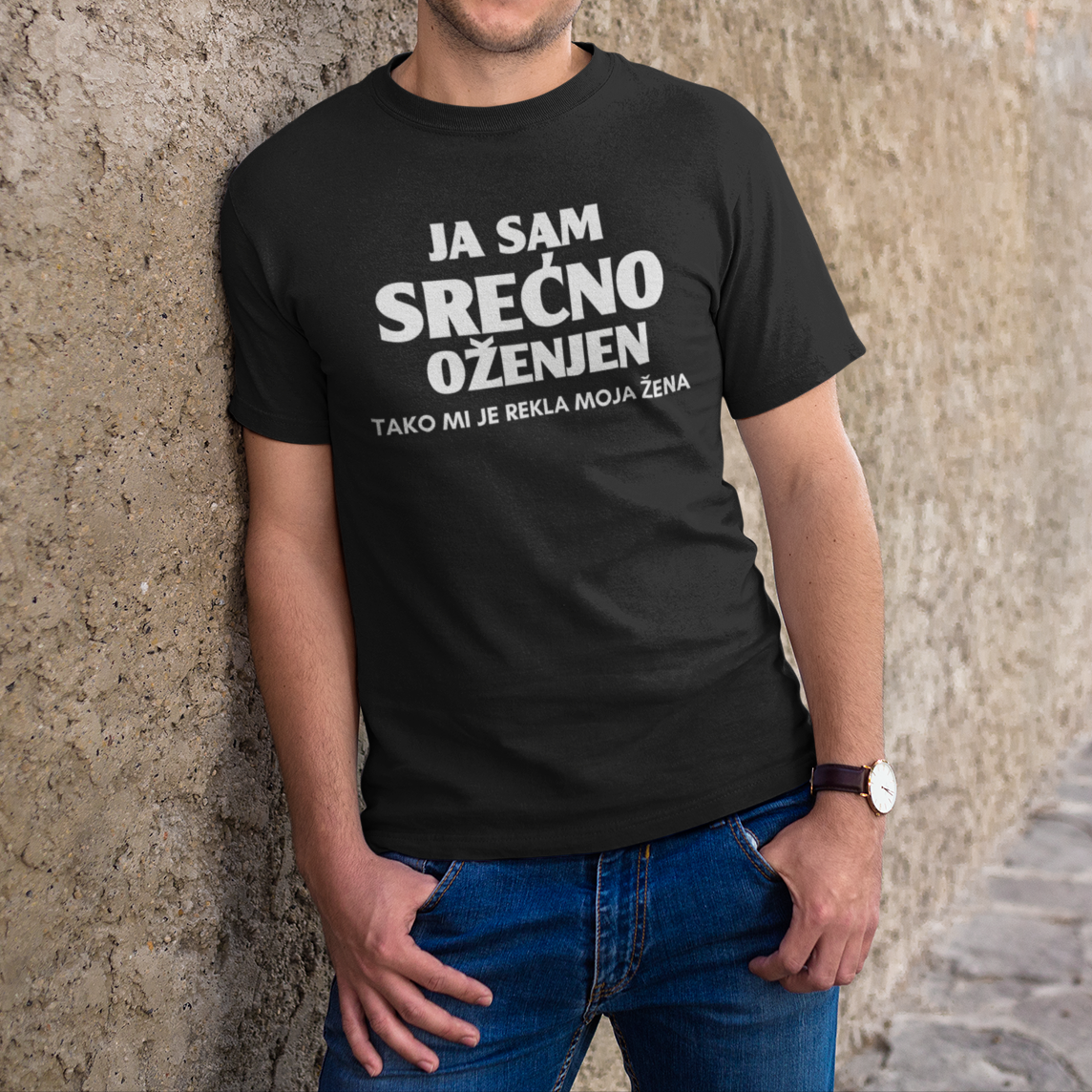 Srećno oženjen majica
