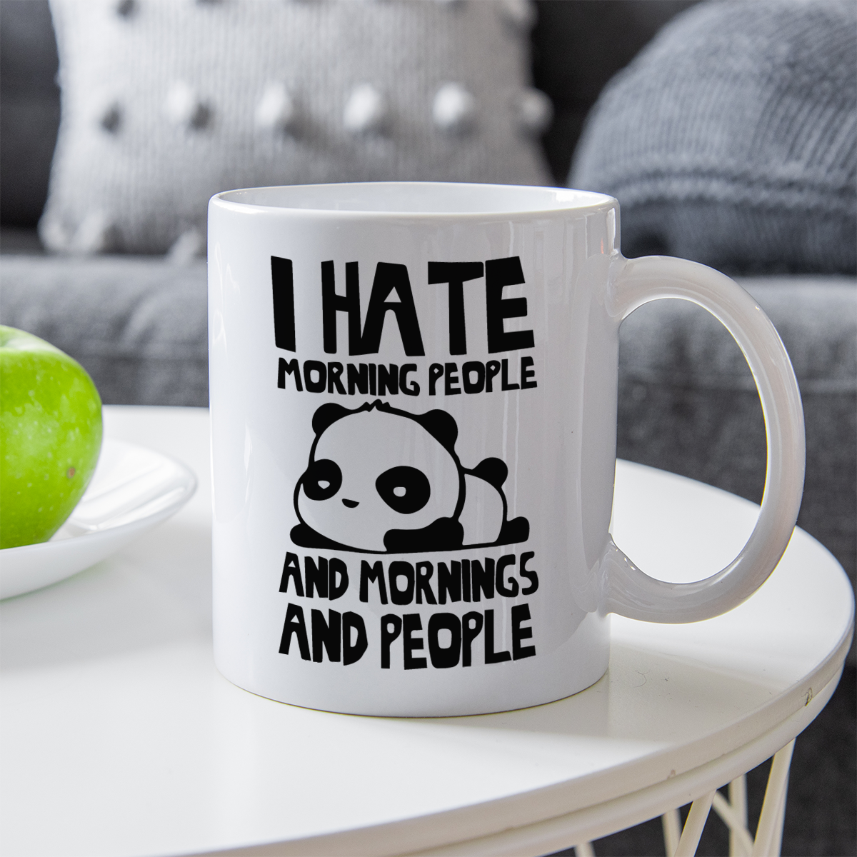 I hate morning people šoljica