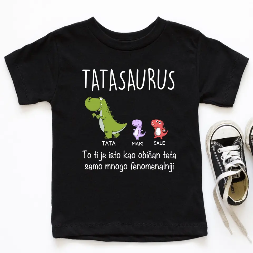 Tatasaurus i deca majica