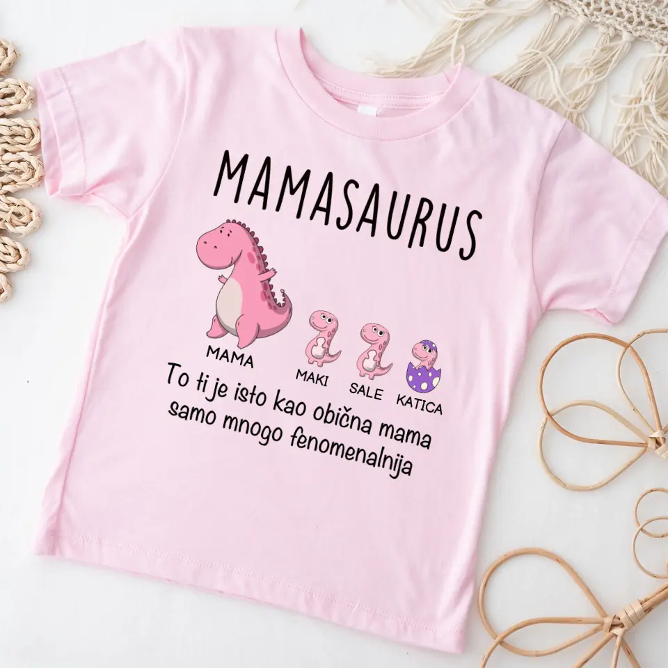 Mamasaurus i deca majica