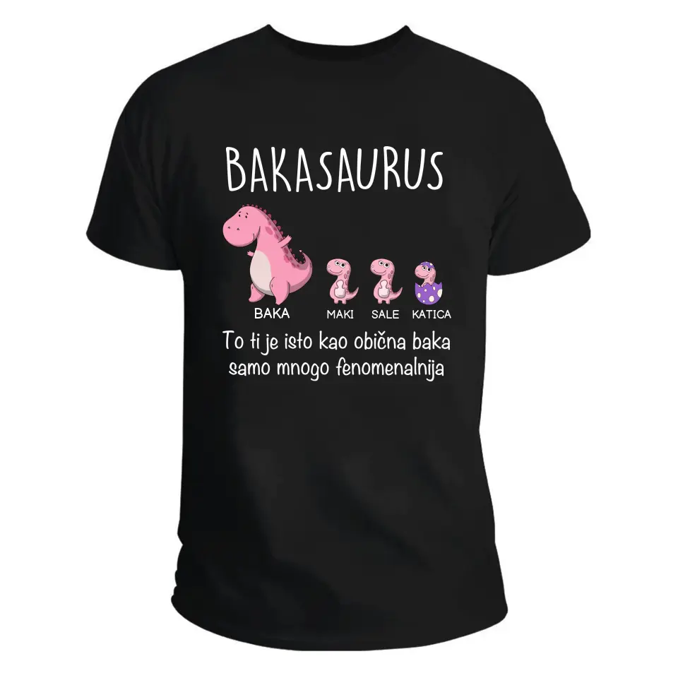 Bakasaurus i uničići majica