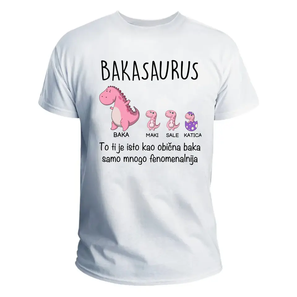 Bakasaurus i uničići majica