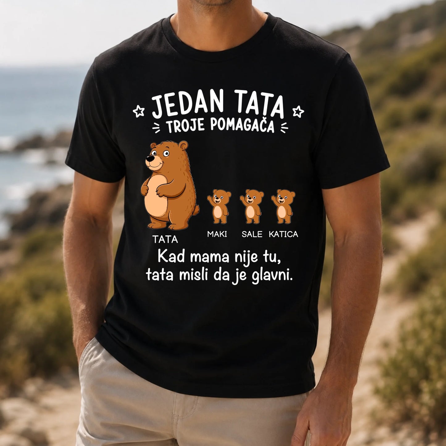 Tata misli da je glavni majica