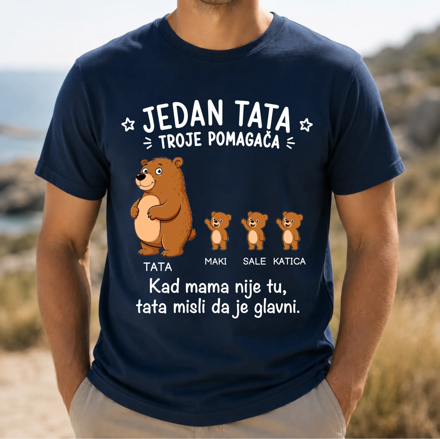 Tata misli da je glavni majica