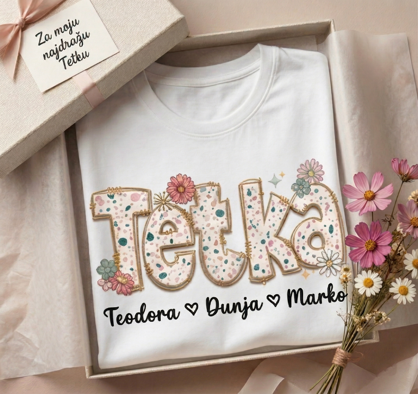 Tetka sa imenima majica