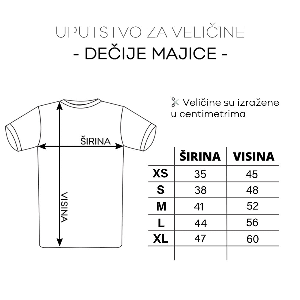 Personalizovana majica za vrtić - za devojčicu