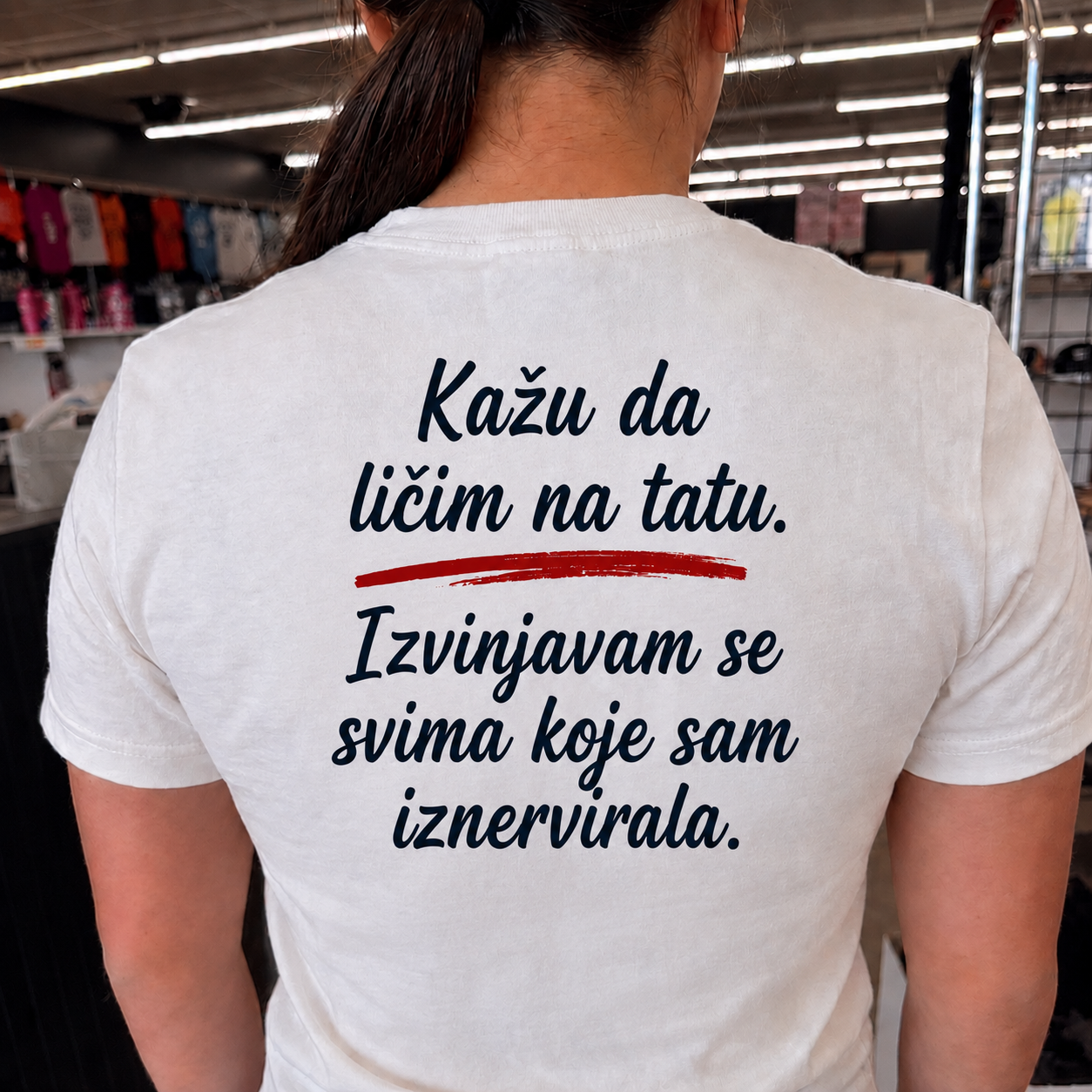 Kažu da ličim na tatu majica