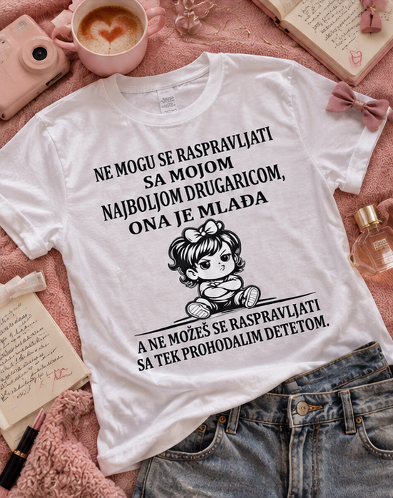 Najbolja drugarica majica - Mlađa ili starija
