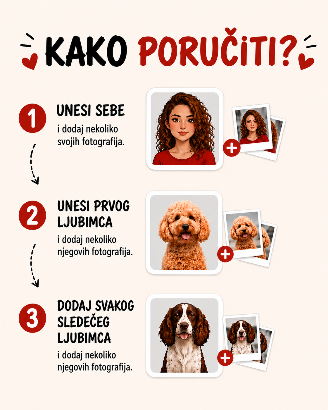Personalizovana majica - devojka i njeni ljubimci