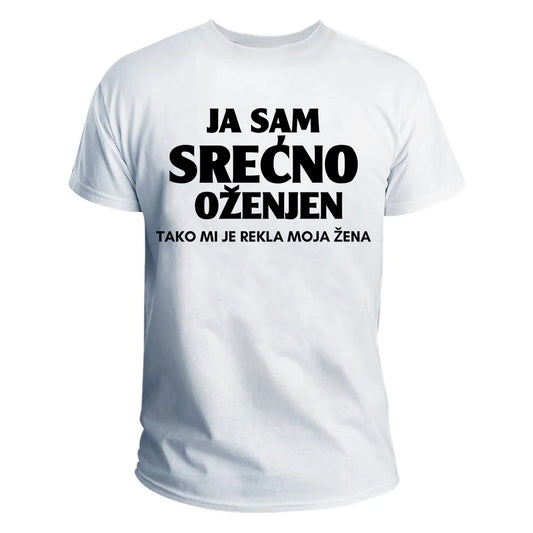 Srećno oženjen majica